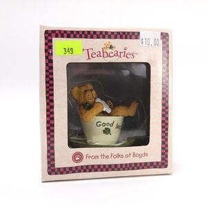 Boyds Teaberies "Lucky Teabearie" #24309 Good Luck Office Gift‎ Vintage Ornament